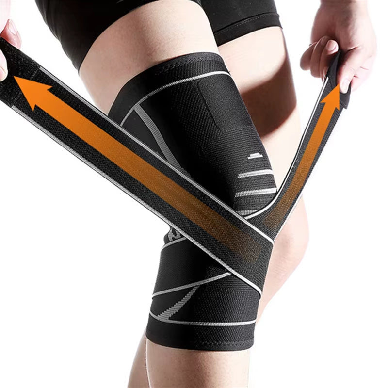 1Pc Knee Brace Knee Sleeve Support for Men and Women Knee Pads for Running, Hiking Meniscus Tear Arthritis Joint Pain Relief