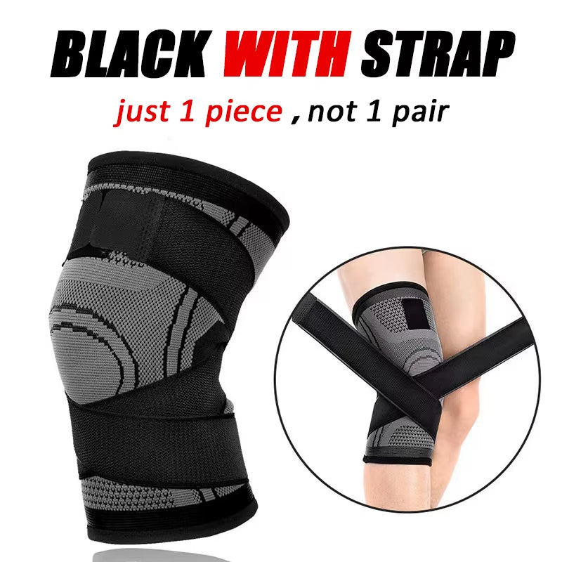 1Pc Knee Brace Knee Sleeve Support for Men and Women Knee Pads for Running, Hiking Meniscus Tear Arthritis Joint Pain Relief