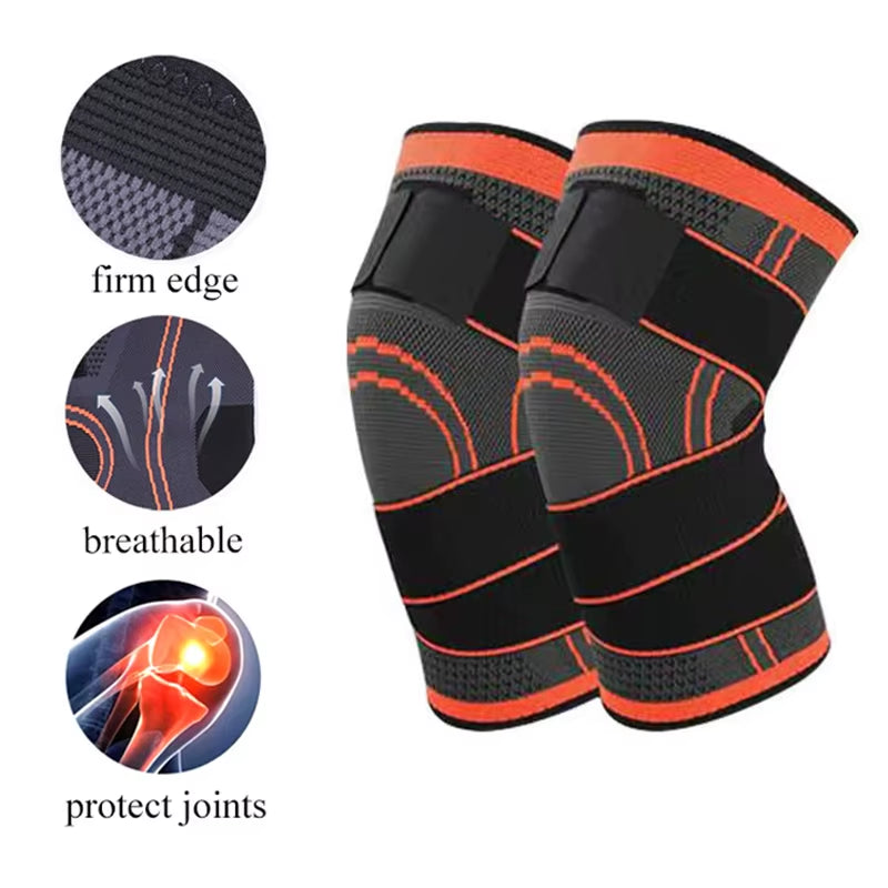 1Pc Knee Brace Knee Sleeve Support for Men and Women Knee Pads for Running, Hiking Meniscus Tear Arthritis Joint Pain Relief